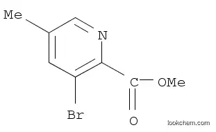 Molecular Structure of 1228880-68-9 (Methyl 3-broMo-5-Methylpyridine-2-carboxylate)